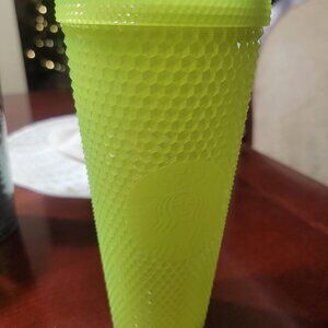 NWT 2022 Starbucks Halloween Glow in the Dark Lemongrass Studded Tumbler 2
